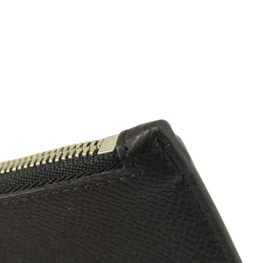 BALENCIAGA Coin case 594548 leather black logo Women(Unisex) Used Authentic