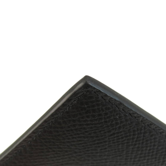 BALENCIAGA Coin case 594548 leather black logo Women(Unisex) Used Authentic