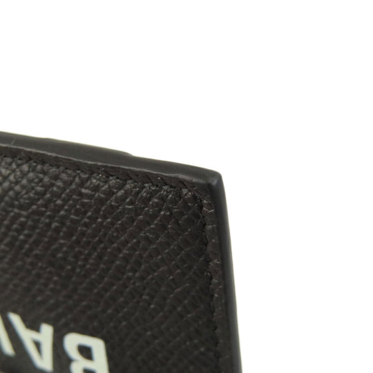 BALENCIAGA Coin case 594548 leather black logo Women(Unisex) Used Authentic