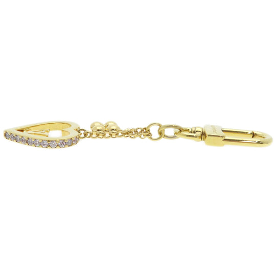 LOUIS VUITTON key ring M01703 metallic gold My LV Love Women Used Authentic