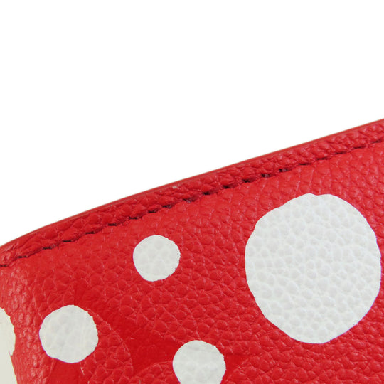 LOUIS VUITTON Long Wallet Purse M81909 Ann Platt Red Portefeuille Sala NM Empreinte Women Used Authentic