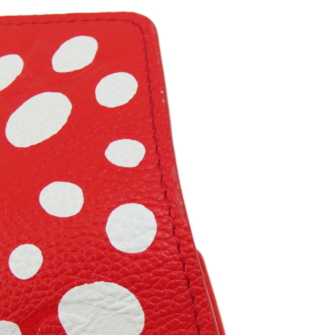 LOUIS VUITTON Long Wallet Purse M81909 Ann Platt Red Portefeuille Sala NM Empreinte Women Used Authentic