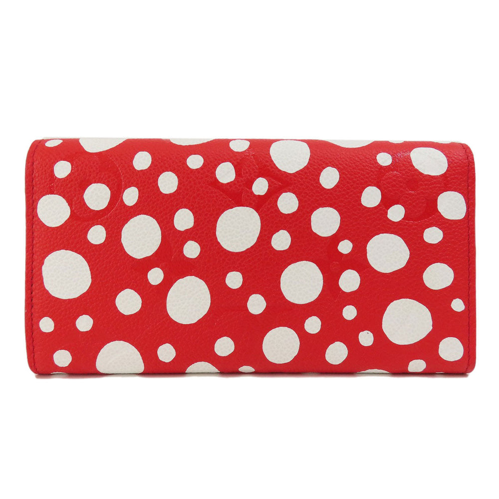 LOUIS VUITTON Long Wallet Purse M81909 Ann Platt Red Portefeuille Sala NM Empreinte Women Used Authentic