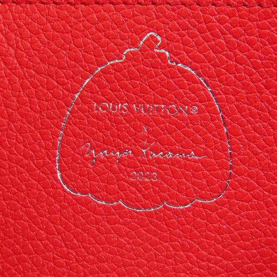 LOUIS VUITTON Long Wallet Purse M81909 Ann Platt Red Portefeuille Sala NM Empreinte Women Used Authentic