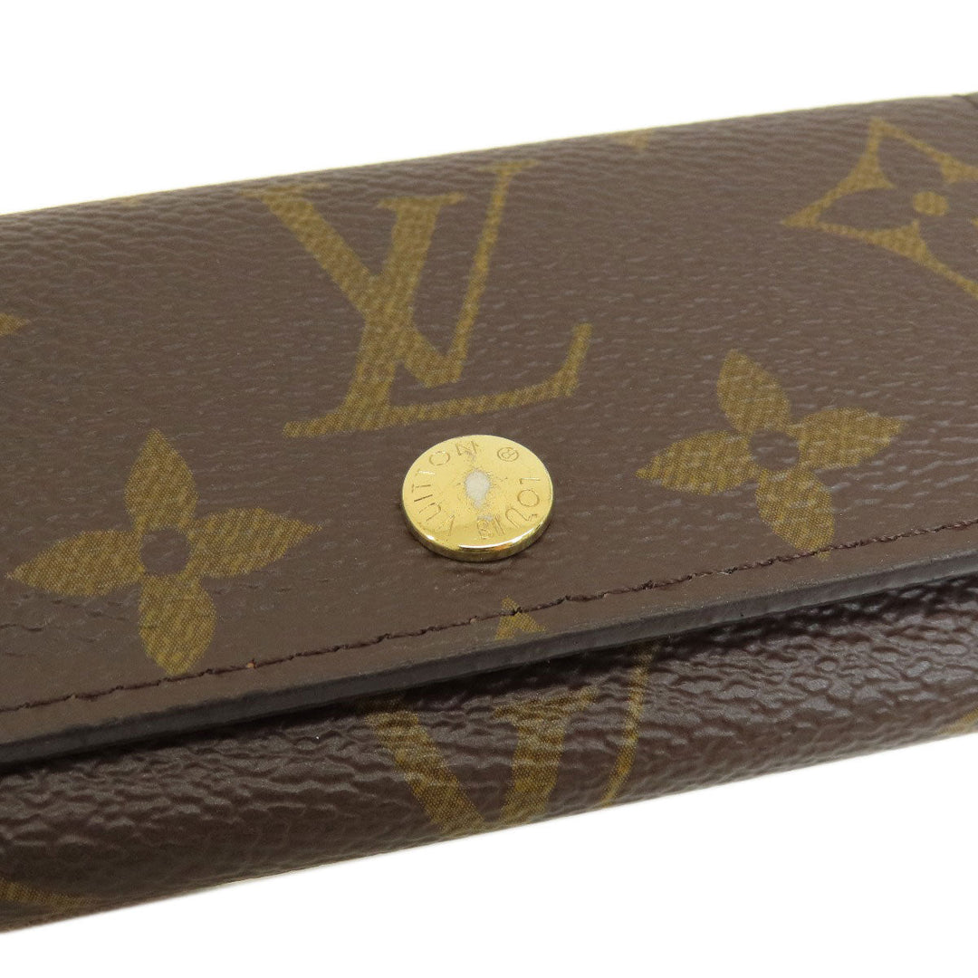 LOUIS VUITTON Key case Key holder  M62631 Monogram canvas Brown Multicles4 Monogram Women Used Authentic