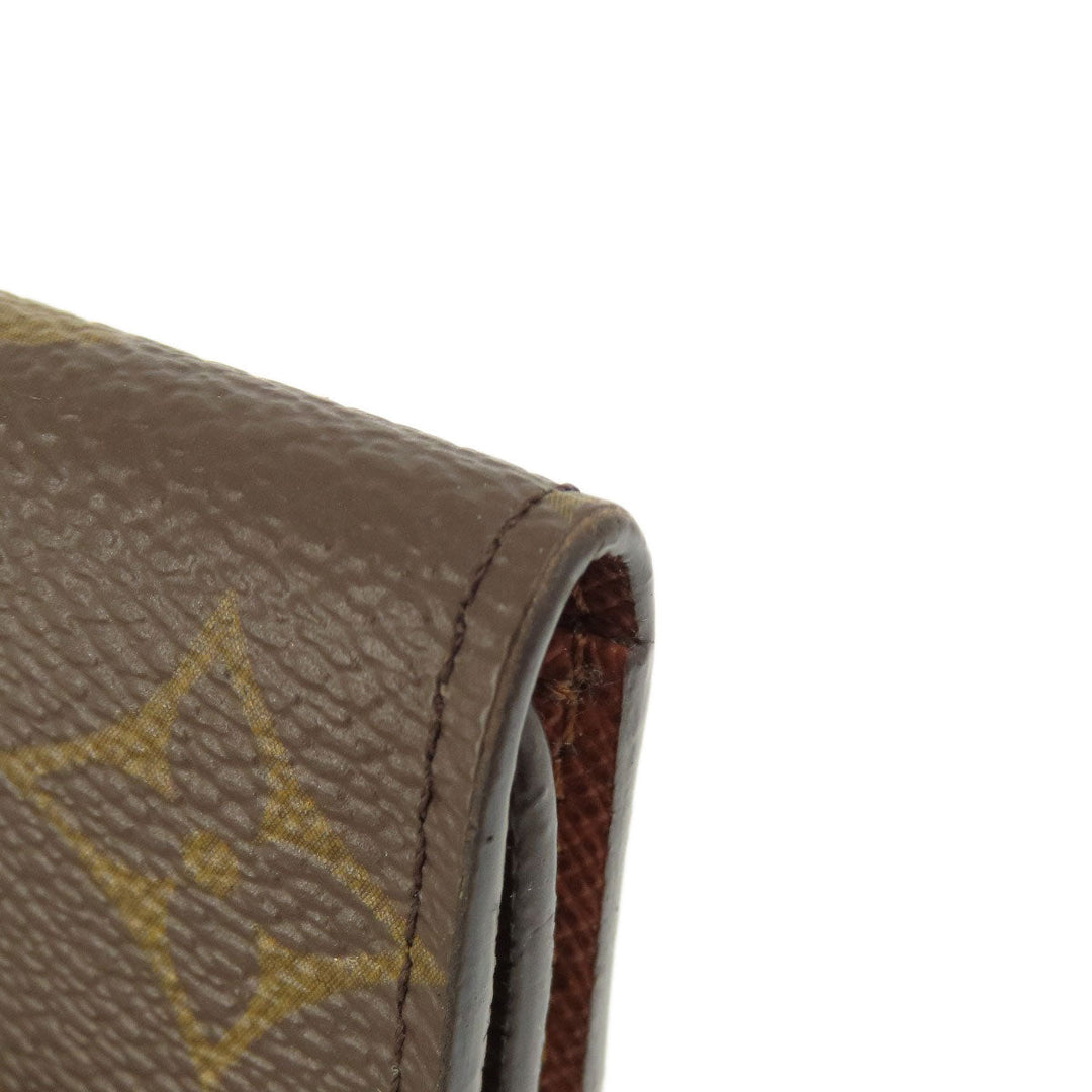 LOUIS VUITTON Key case Key holder  M62631 Monogram canvas Brown Multicles4 Monogram Women Used Authentic