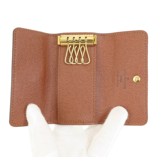 LOUIS VUITTON Key case Key holder  M62631 Monogram canvas Brown Multicles4 Monogram Women Used Authentic