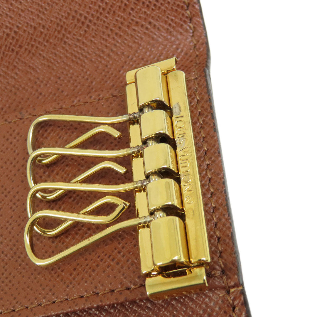 LOUIS VUITTON Key case Key holder  M62631 Monogram canvas Brown Multicles4 Monogram Women Used Authentic