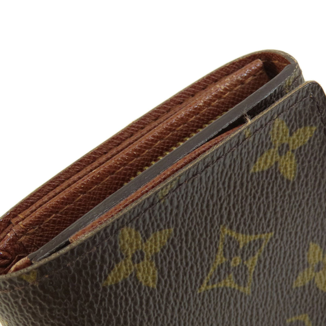 LOUIS VUITTON Bifold Wallet M61730 Monogram canvas Brown Portomonet Bietrezole Women Used Authentic