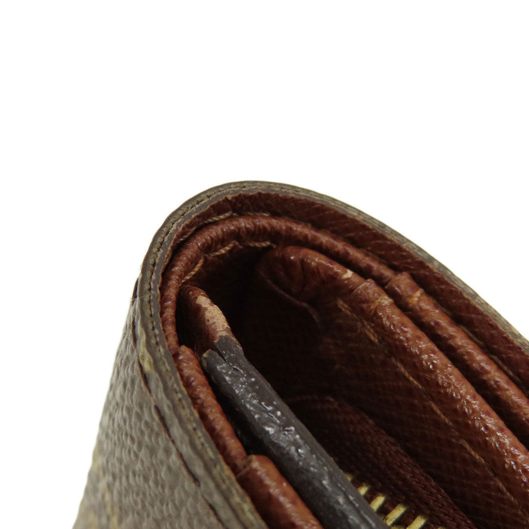 LOUIS VUITTON Bifold Wallet M61730 Monogram canvas Brown Portomonet Bietrezole Women Used Authentic