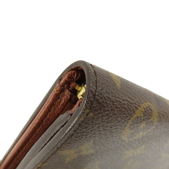 LOUIS VUITTON Bifold Wallet M61730 Monogram canvas Brown Portomonet Bietrezole Women Used Authentic