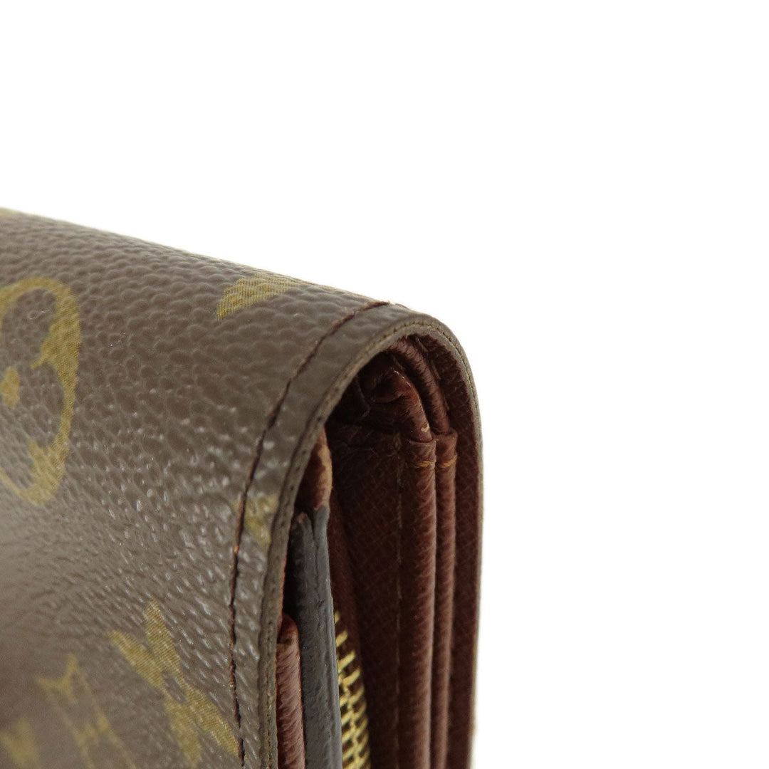 LOUIS VUITTON Bifold Wallet M61730 Monogram canvas Brown Portomonet Bietrezole Women Used Authentic