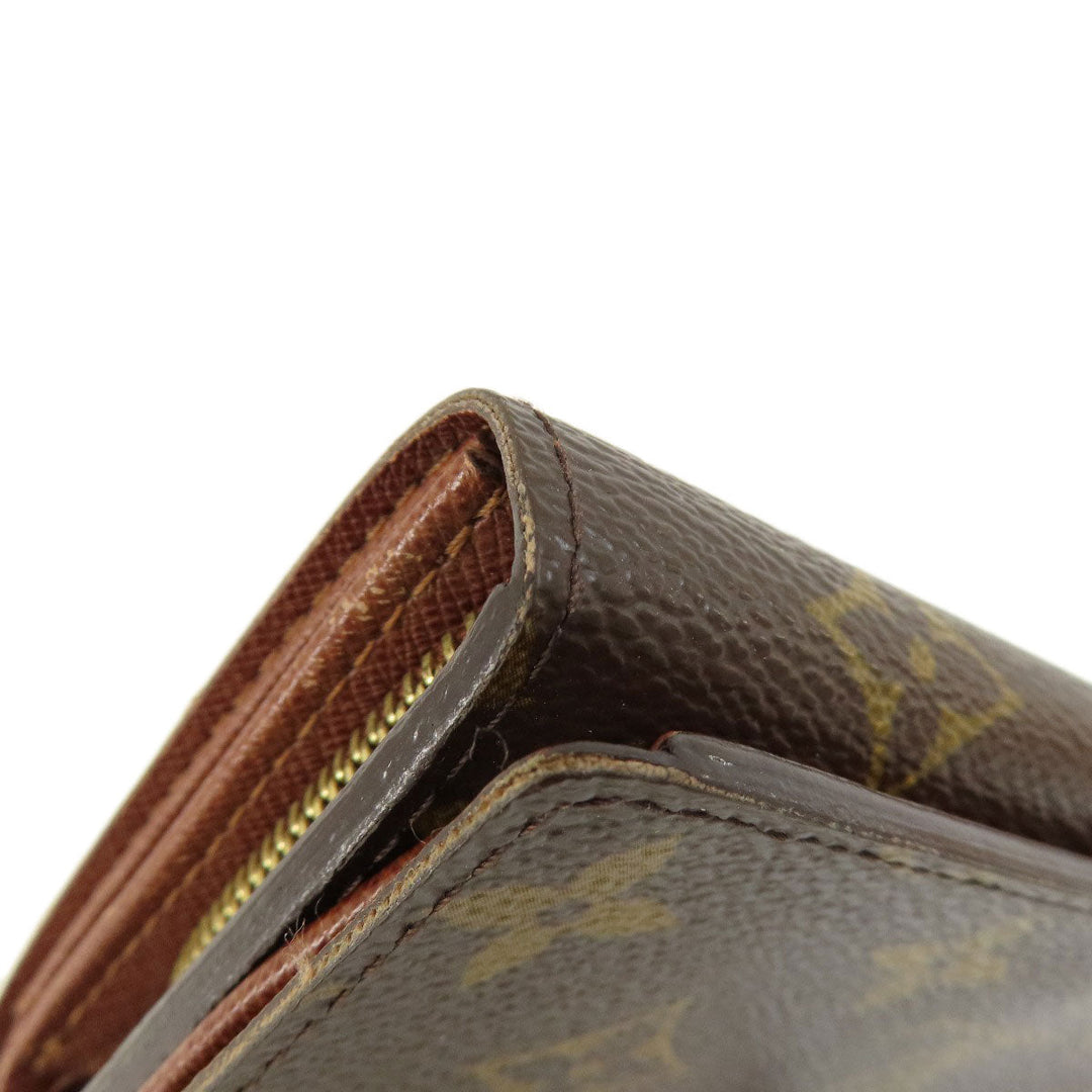LOUIS VUITTON Bifold Wallet M61730 Monogram canvas Brown Portomonet Bietrezole Women Used Authentic