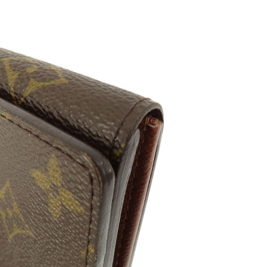 LOUIS VUITTON Bifold Wallet M61730 Monogram canvas Brown Portomonet Bietrezole Women Used Authentic