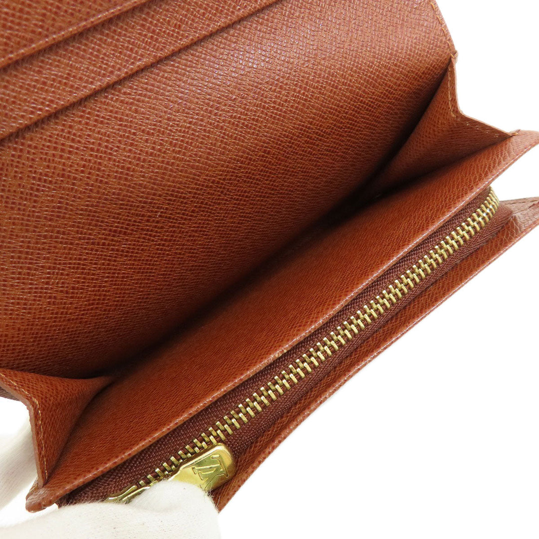LOUIS VUITTON Bifold Wallet M61730 Monogram canvas Brown Portomonet Bietrezole Women Used Authentic