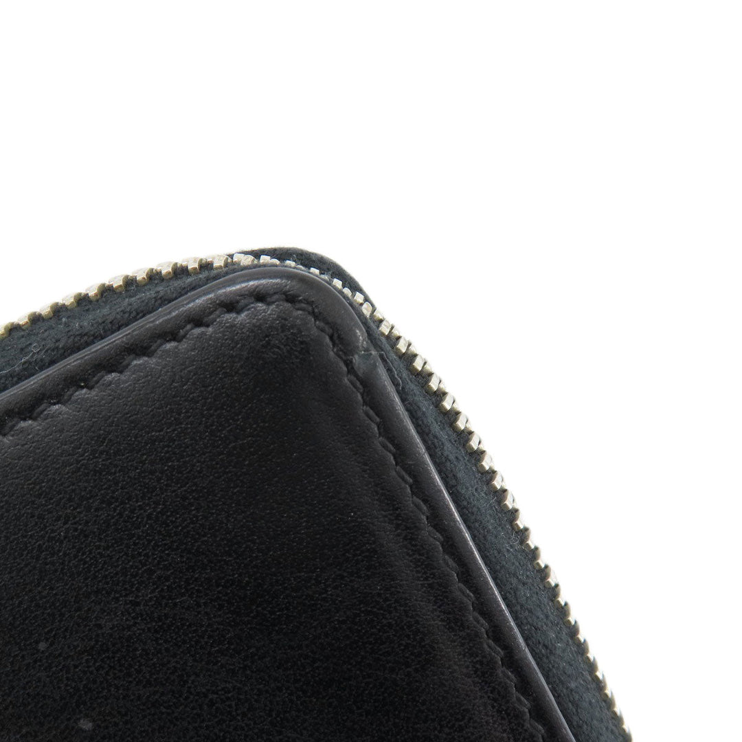 GUCCI Long Wallet Purse 597677 leather black Embryoidery Women(Unisex) Used Authentic