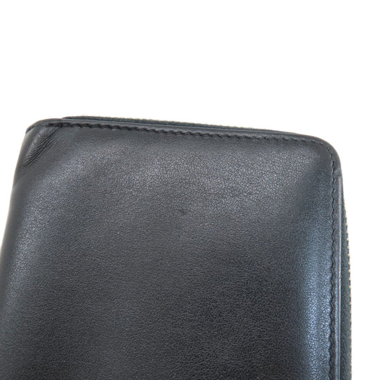 GUCCI Long Wallet Purse 597677 leather black Embryoidery Women(Unisex) Used Authentic