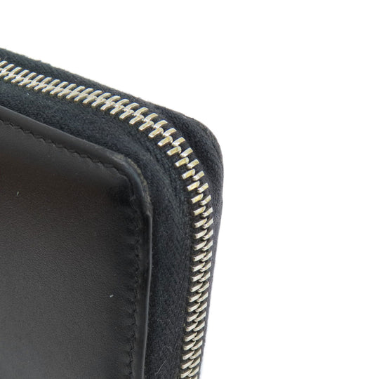 GUCCI Long Wallet Purse 597677 leather black Embryoidery Women(Unisex) Used Authentic