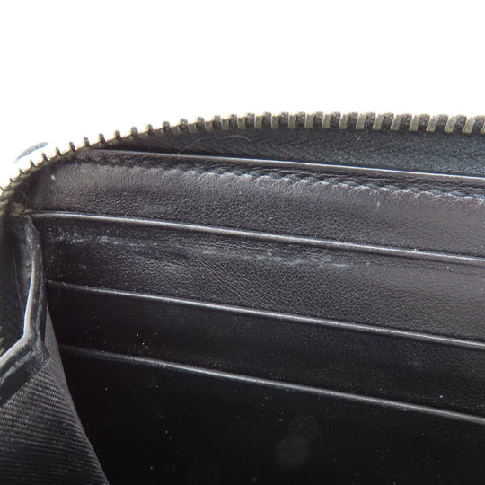 GUCCI Long Wallet Purse 597677 leather black Embryoidery Women(Unisex) Used Authentic