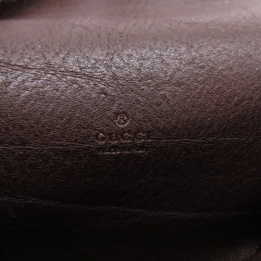 GUCCI Card Case 245762 Canvas, Leather Brown GG Women(Unisex) Used Authentic