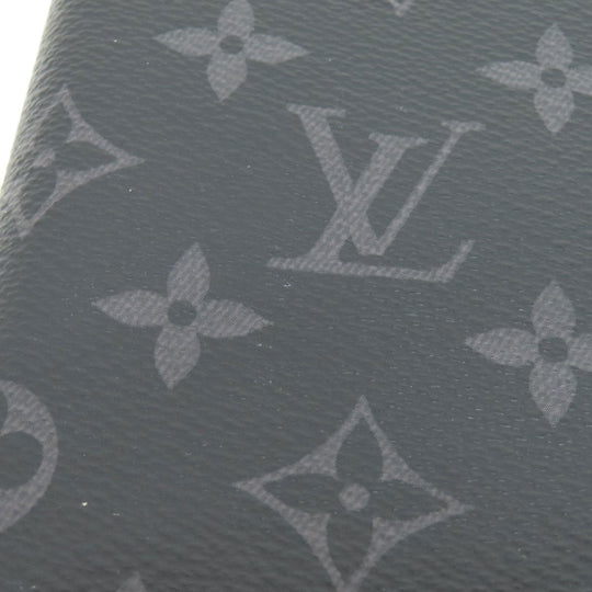 LOUIS VUITTON Long Wallet Purse M69260 Monogram Eclipse black Portefeuille・Brazza Gaston Label Monogram Eclipse