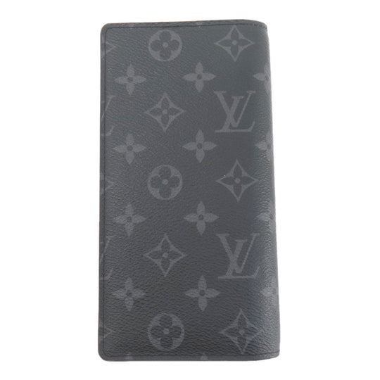 LOUIS VUITTON Long Wallet Purse M69260 Monogram Eclipse black Portefeuille・Brazza Gaston Label Monogram Eclipse