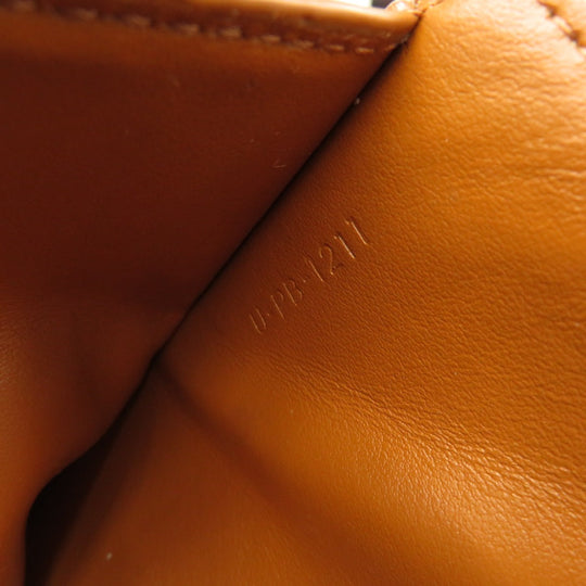 CELINE Bifold Wallet leather white Macadam Women Used Authentic