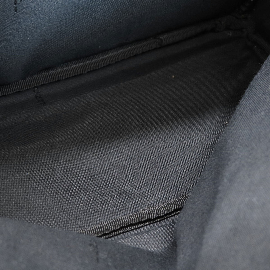 FENDI Backpack Calfskin black Ribbon motif fake pearl