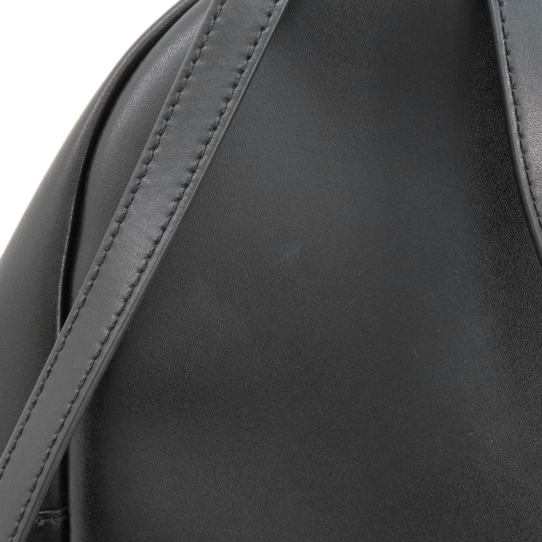 FENDI Backpack Calfskin black Ribbon motif fake pearl