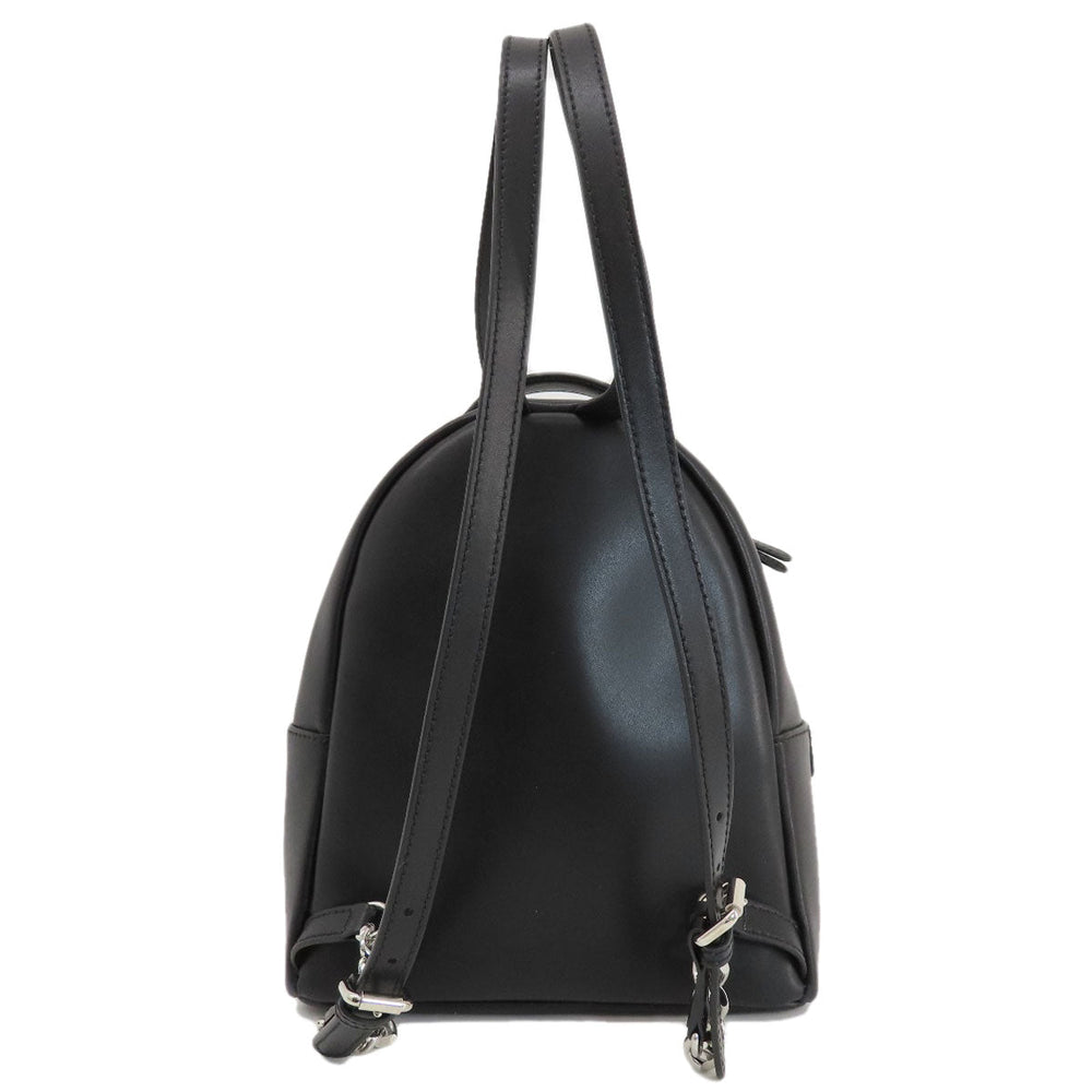 FENDI Backpack Calfskin black Ribbon motif fake pearl