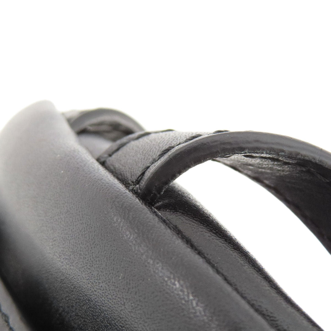 FENDI Backpack Calfskin black Ribbon motif fake pearl