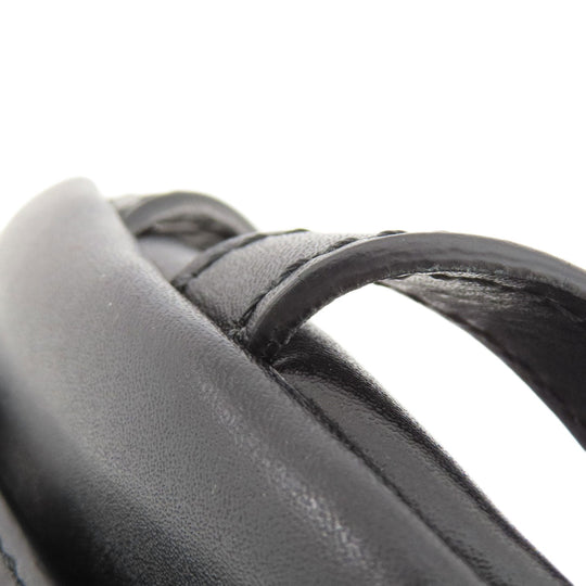 FENDI Backpack Calfskin black Ribbon motif fake pearl
