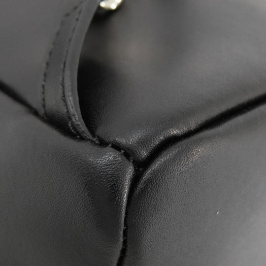 FENDI Backpack Calfskin black Ribbon motif fake pearl