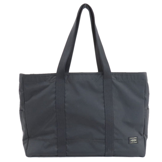 PORTER Tote Bag Nylon black logo Women Used Authentic