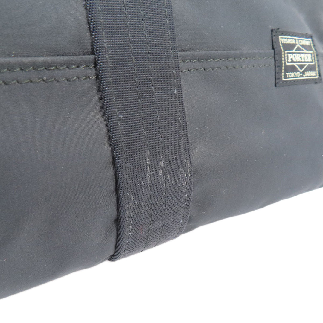 PORTER Tote Bag Nylon black logo Women Used Authentic