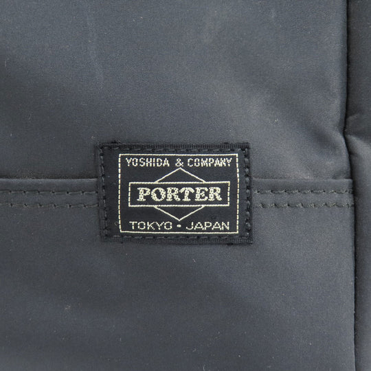PORTER Tote Bag Nylon black logo Women Used Authentic