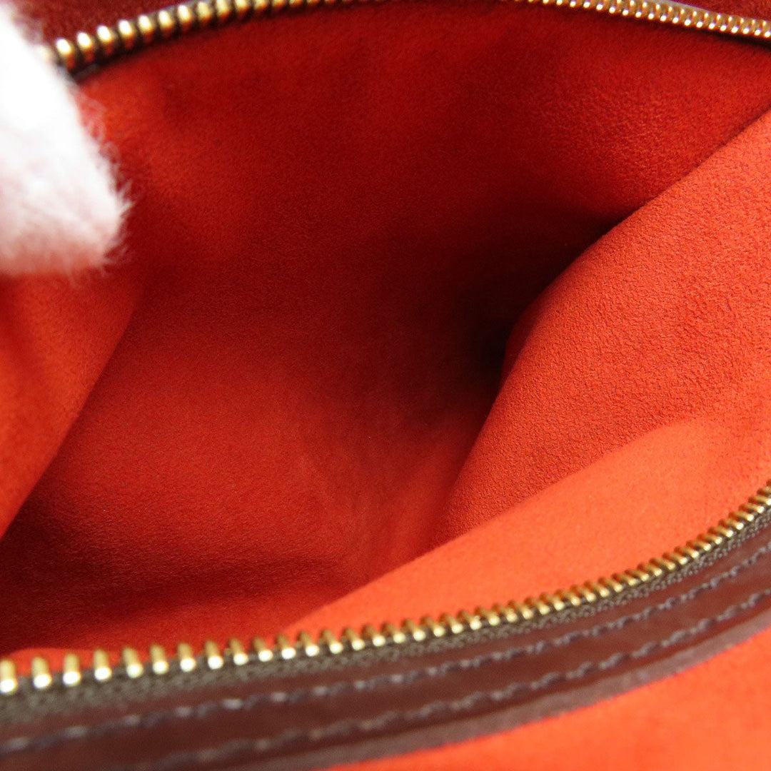 LOUIS VUITTON Tote Bag N51128 Damier canvas Brown Uzes Damier Ebene Women Used Authentic