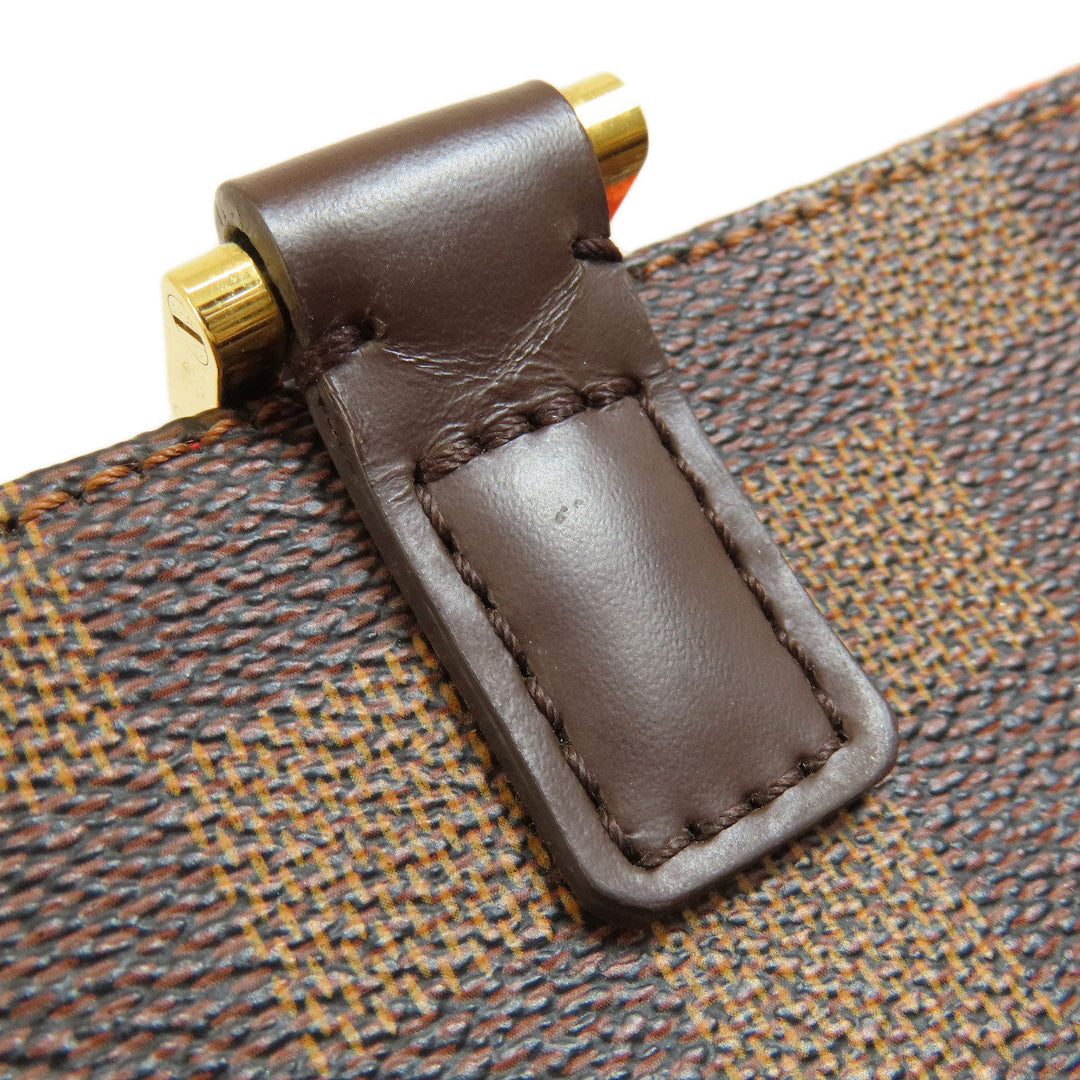 LOUIS VUITTON Tote Bag N51128 Damier canvas Brown Uzes Damier Ebene Women Used Authentic