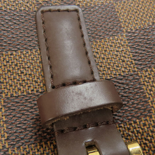 LOUIS VUITTON Tote Bag N51128 Damier canvas Brown Uzes Damier Ebene Women Used Authentic