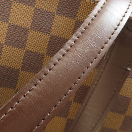LOUIS VUITTON Tote Bag N51128 Damier canvas Brown Uzes Damier Ebene Women Used Authentic