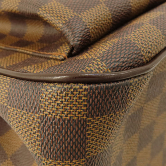 LOUIS VUITTON Tote Bag N51128 Damier canvas Brown Uzes Damier Ebene Women Used Authentic