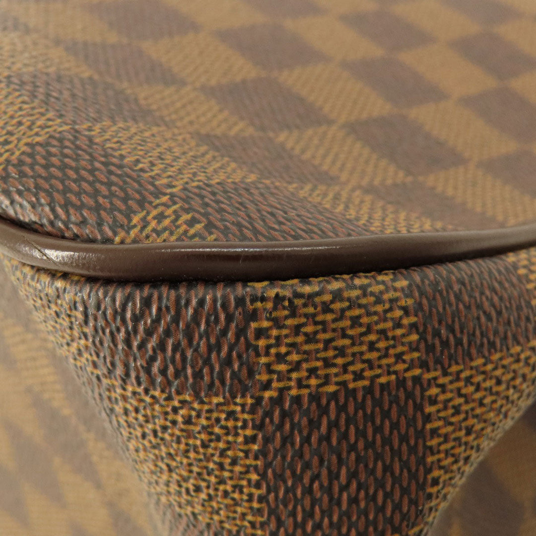 LOUIS VUITTON Tote Bag N51128 Damier canvas Brown Uzes Damier Ebene Women Used Authentic