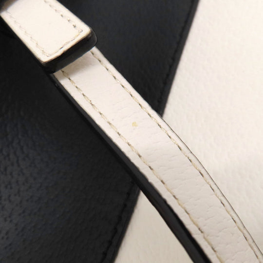 Kate Spade Shoulder Bag leather black logo Women Used Authentic