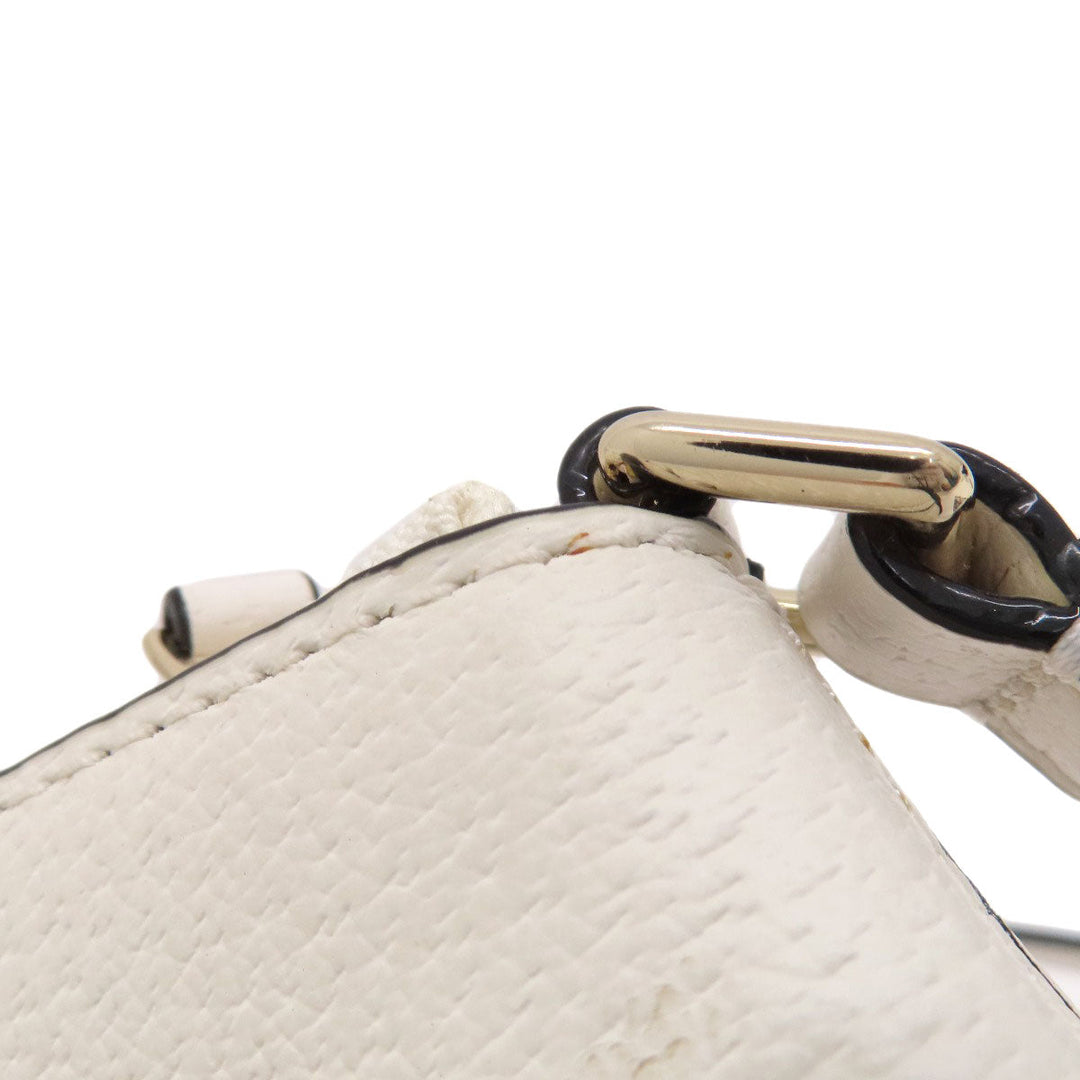 Kate Spade Shoulder Bag leather black logo Women Used Authentic