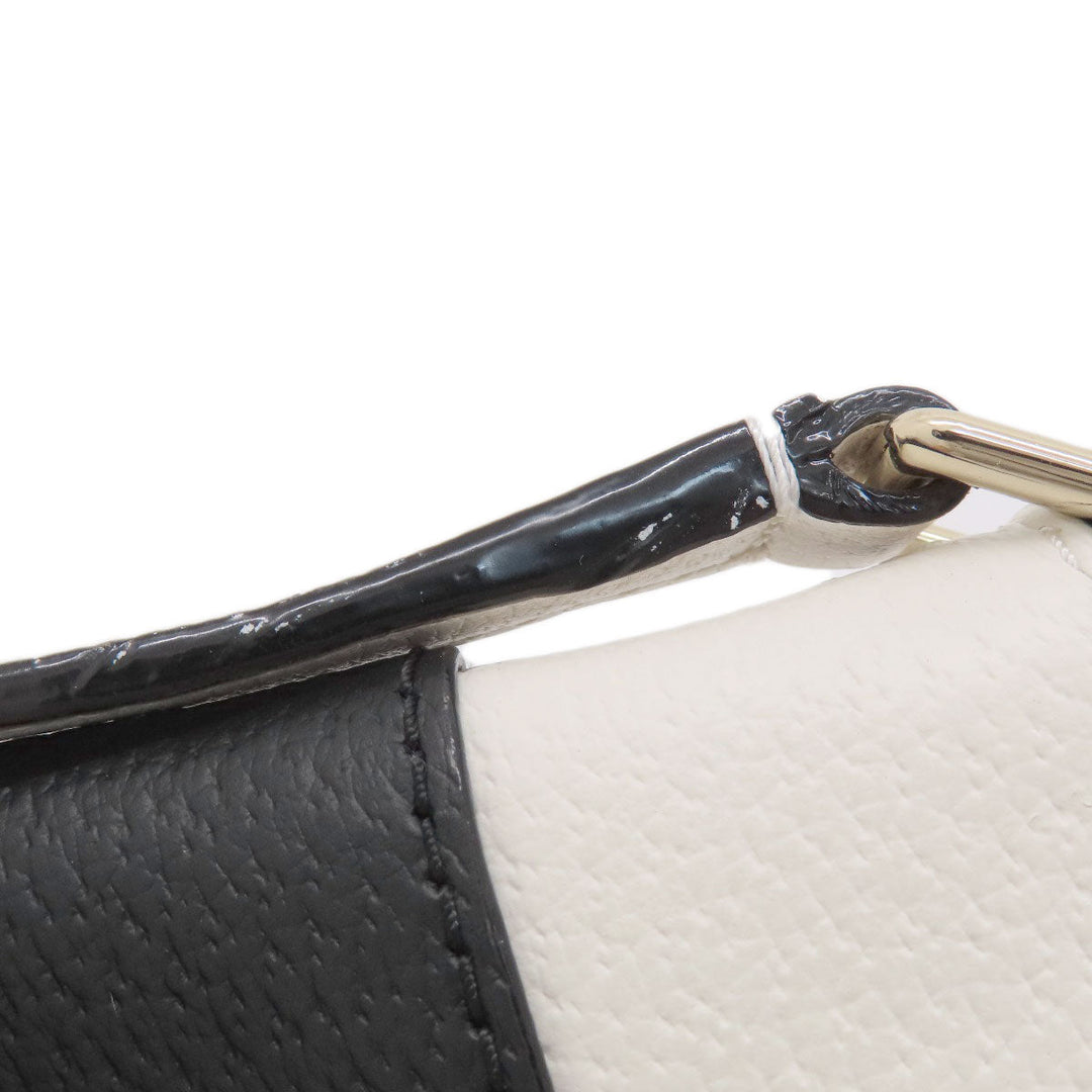 Kate Spade Shoulder Bag leather black logo Women Used Authentic