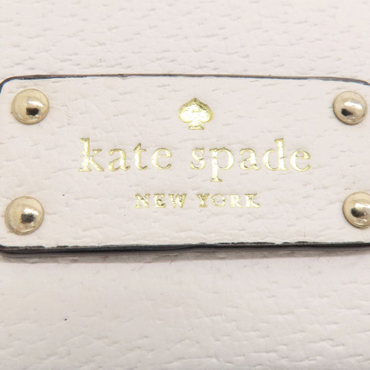 Kate Spade Shoulder Bag leather black logo Women Used Authentic