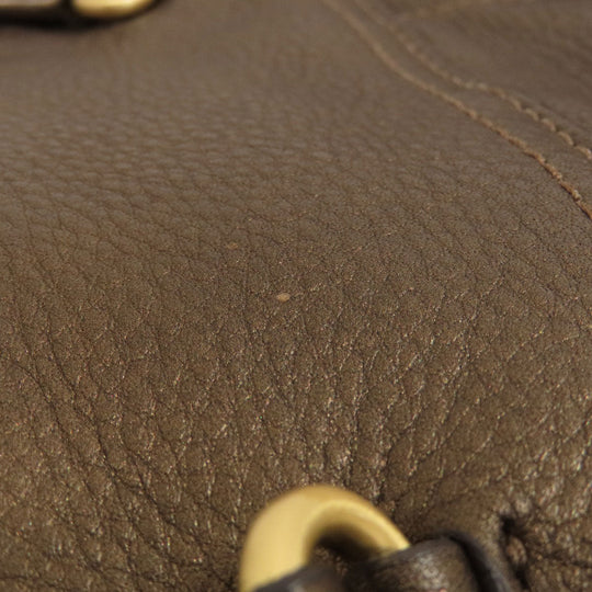COLE HAAN Tote Bag leather bronze 2WAY Women Used Authentic