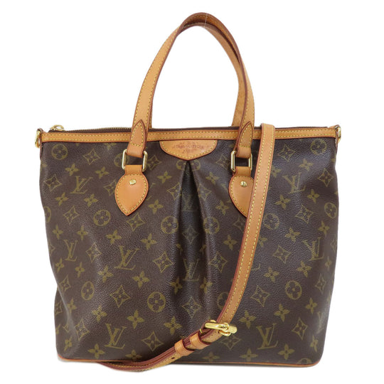 LOUIS VUITTON Tote Bag M40145 Monogram canvas Brown PalermoPM Monogram