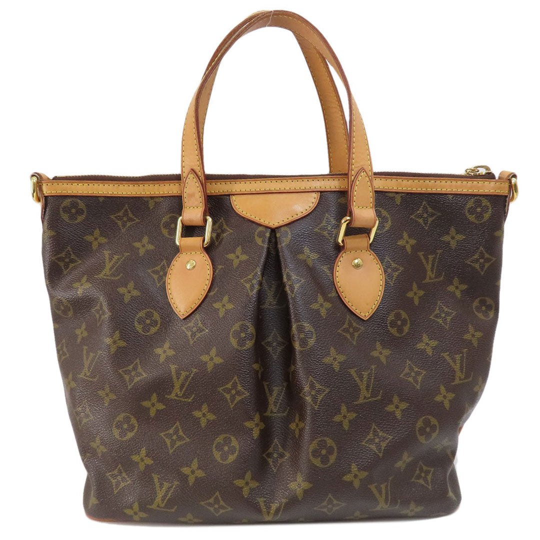 LOUIS VUITTON Tote Bag M40145 Monogram canvas Brown PalermoPM Monogram