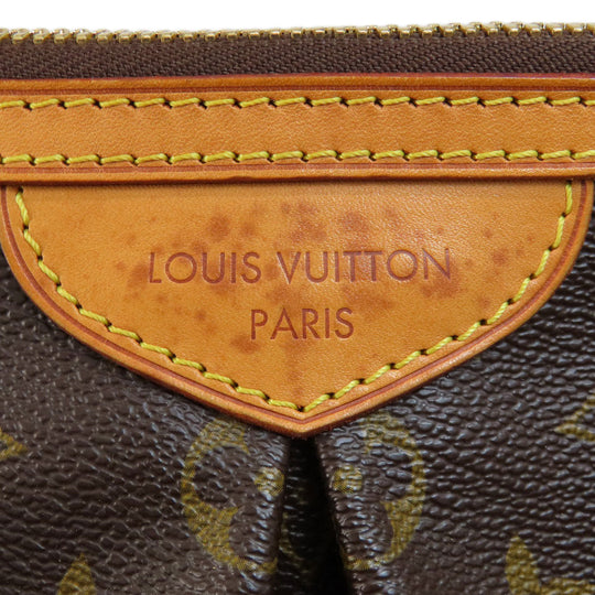 LOUIS VUITTON Tote Bag M40145 Monogram canvas Brown PalermoPM Monogram